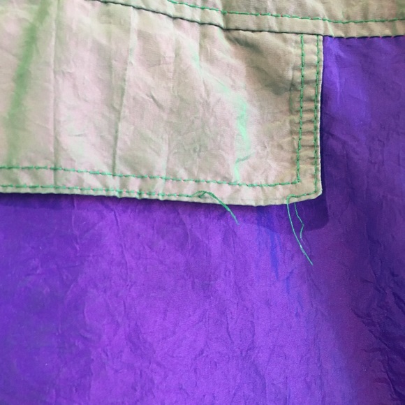 Surf style 90s iridescent purple windbreaker - Picture 3 of 7